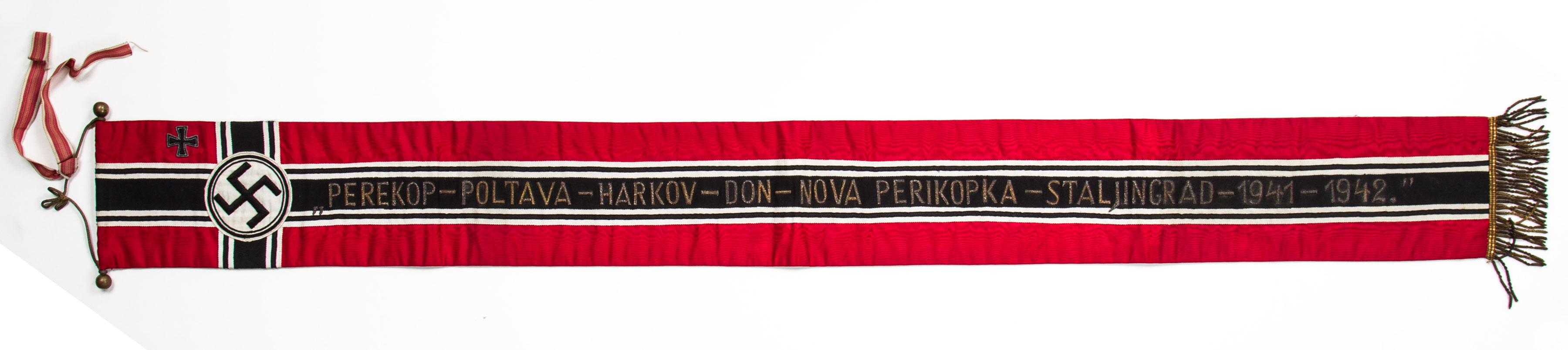 Prigodna zastavna vrpca 369. hrvatske pješačke pukovnije Nezavisne Države Hrvatske