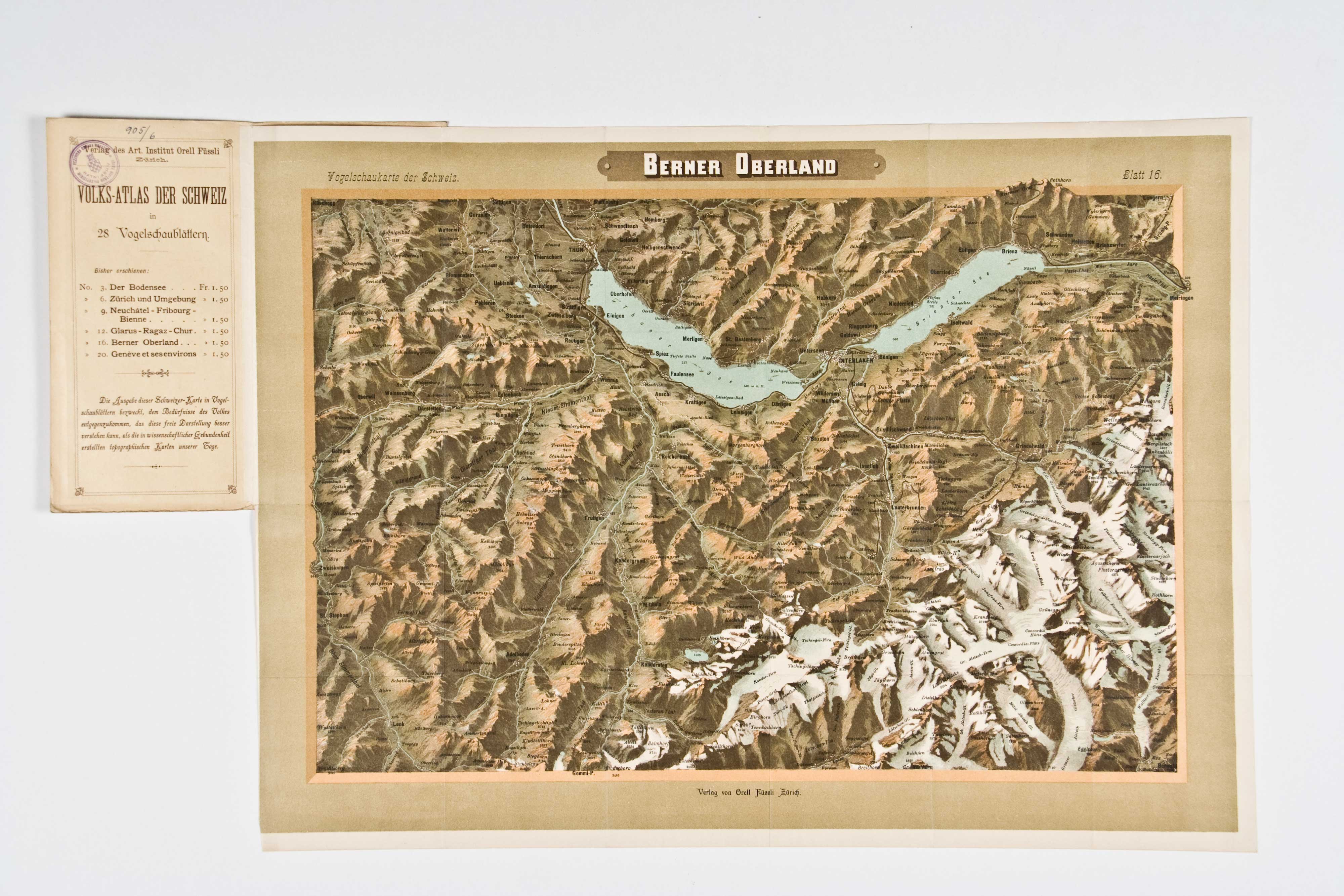 Narodni atlas Švicarske – edicija Bernske Alpe