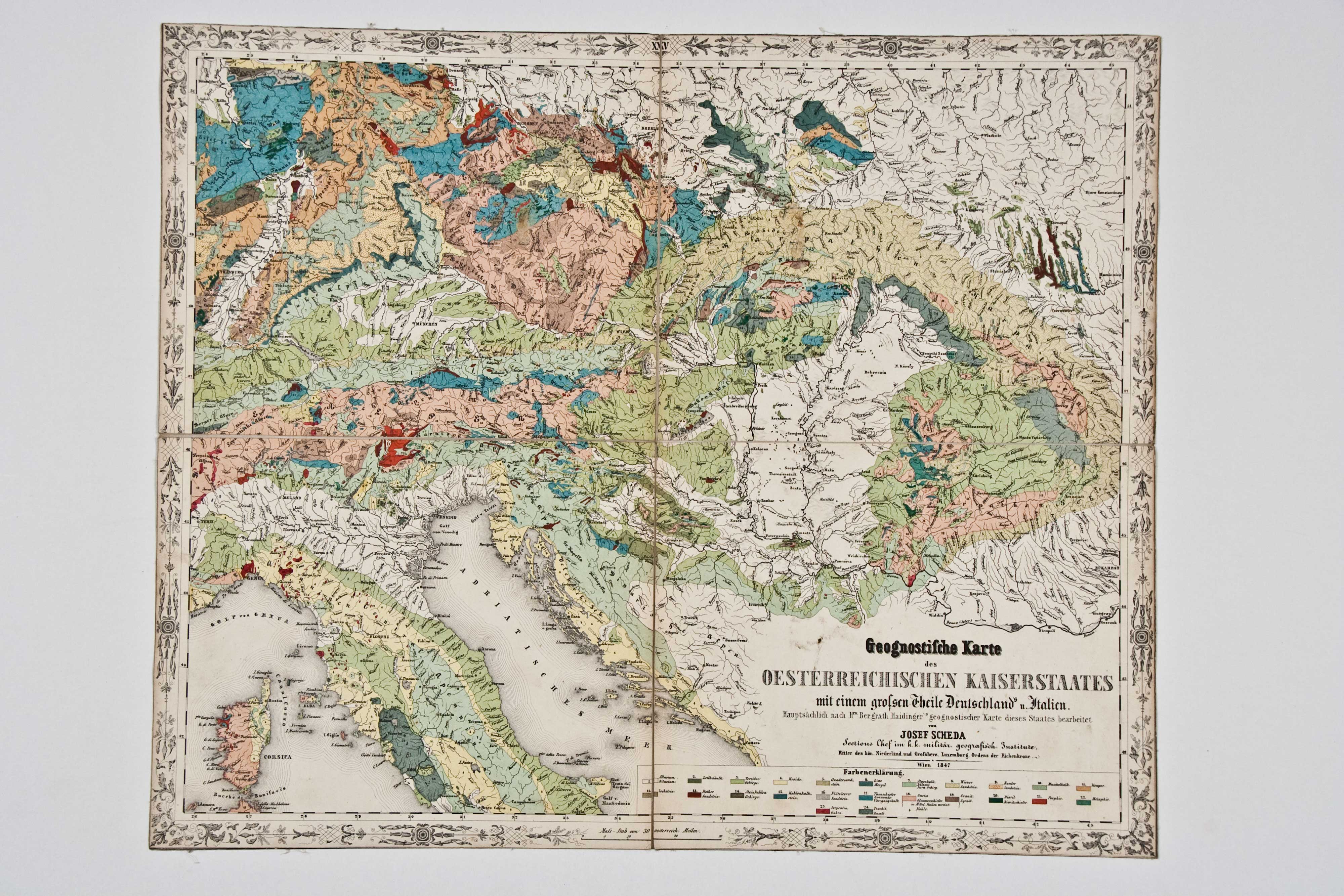 Geološka karta Austrijskoga Carstva