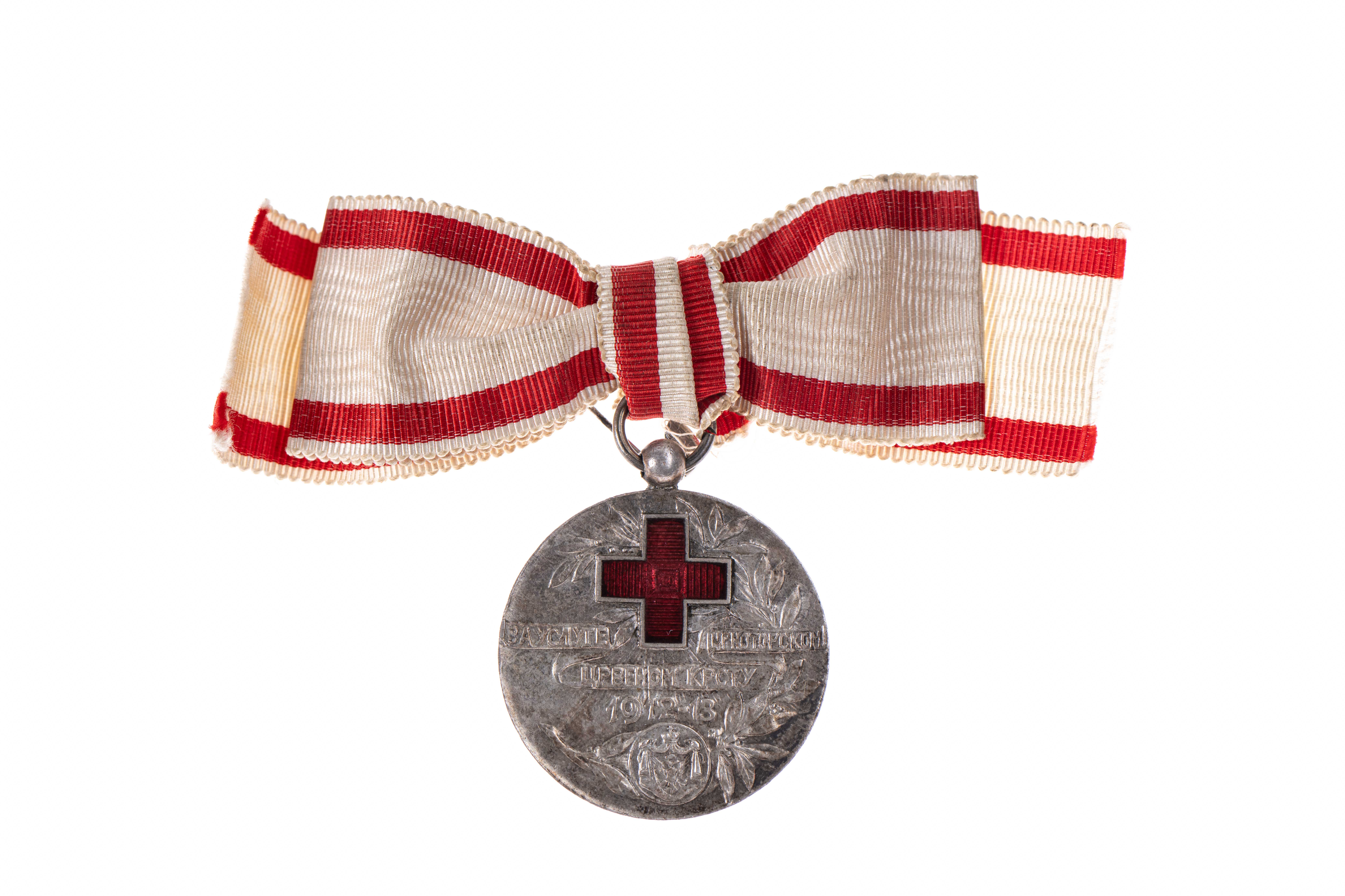 Srebrna medalja Crvenoga križa – Kraljevina Crna Gora