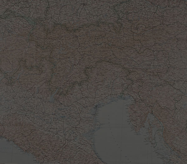 Geografska karta južnoga dijela Austro-Ugarske Monarhije